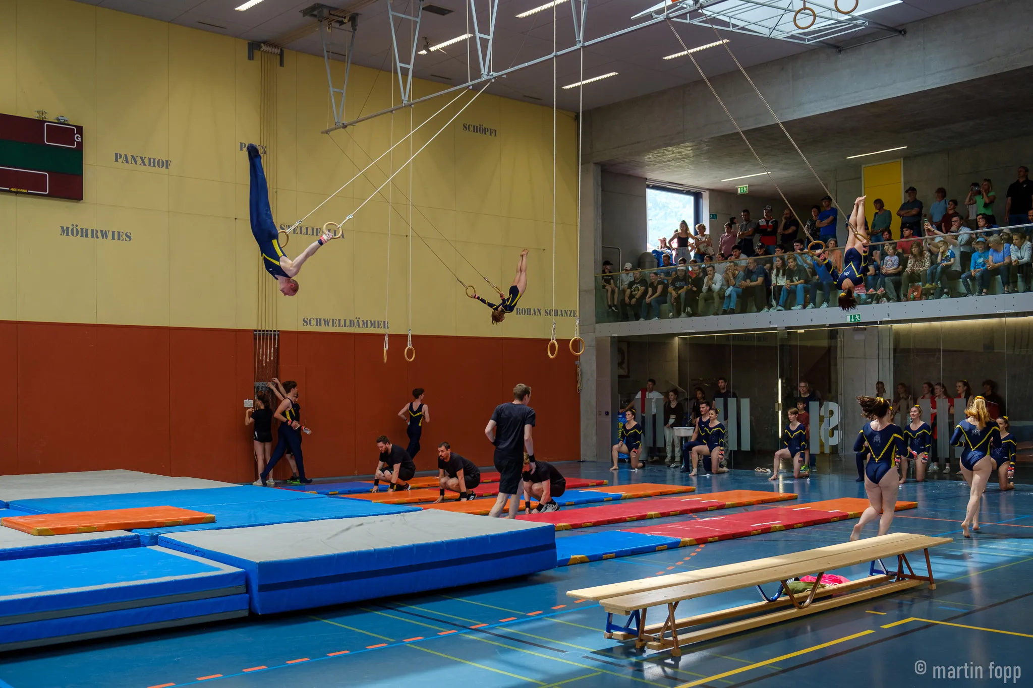 Schaukelringvorführung am Herrschäftler in Maienfeld