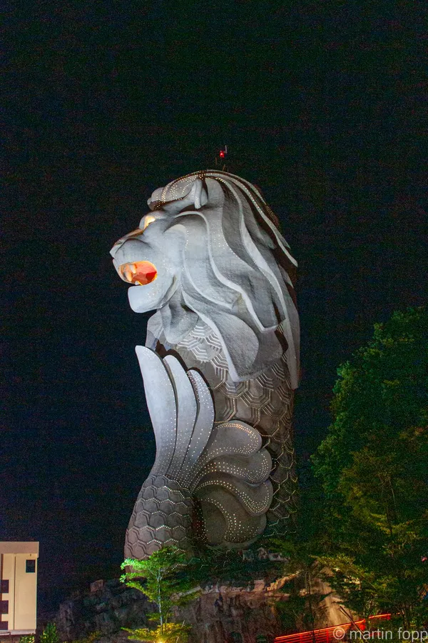 22 Sonnenuntergang von Sentosa Island aus