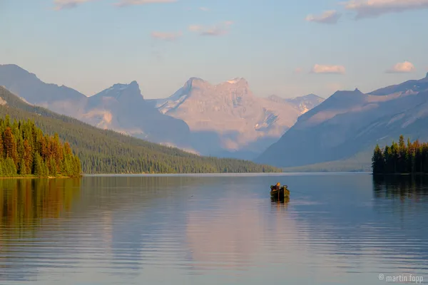 23 Maligne Lake am Abend