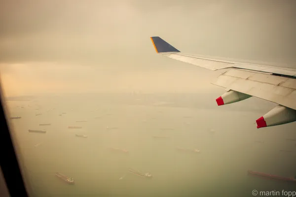 23 approaching Changi Airport