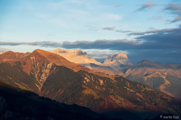 35 herbstliche Abendstimmung mit Drusen- und Sulzfluh