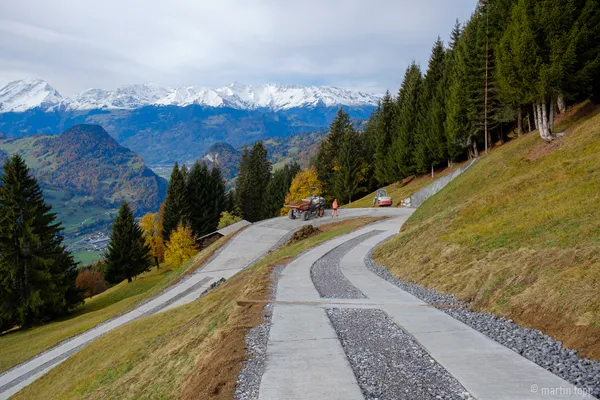 40 Wegabnahme in Fanas